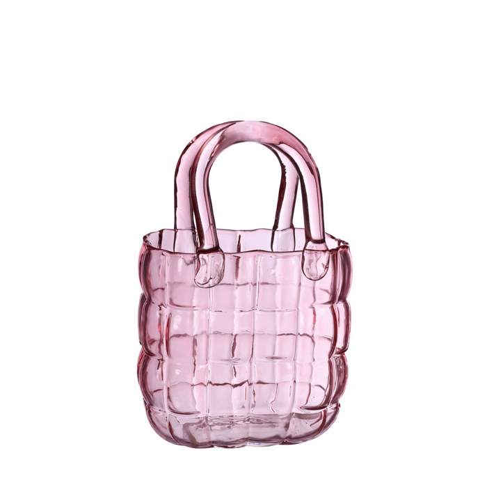 Glas Handbag vaas Marais 14*9.5*22cm