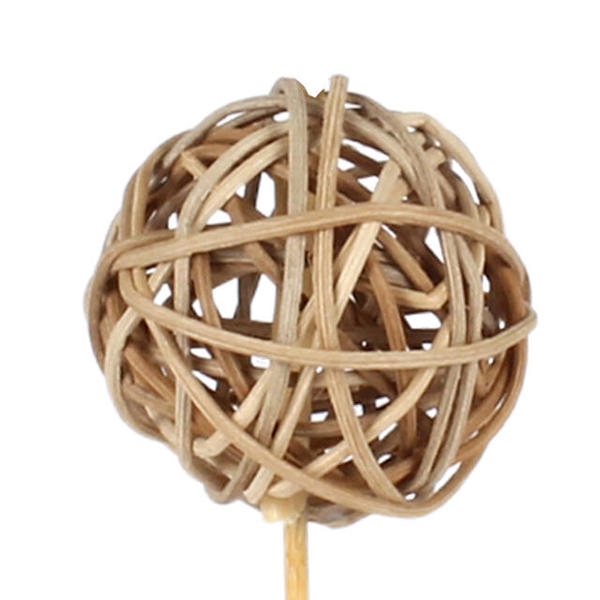 <h4>Bijsteker Bruce ball 5cm+50cm stok naturel</h4>