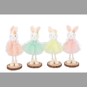 Easter Fun Pastel Bunny Ballet Stand Ass 7x19cm