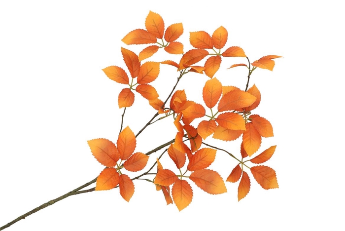 Silk Leaf Elder Orange 124cm