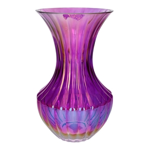 Vase Zelune d17/18.5xh30 purple+pea