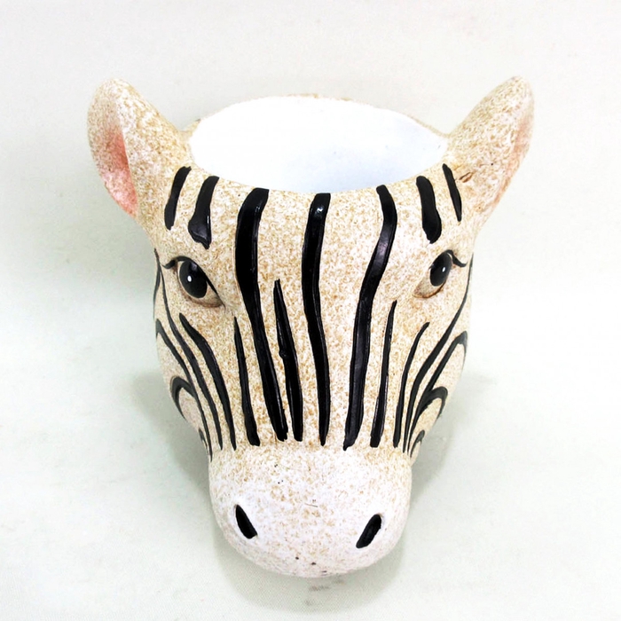 Ceramics Planter zebra d12/14*11cm