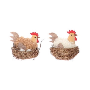 Easter Deco chicken 7.5cm