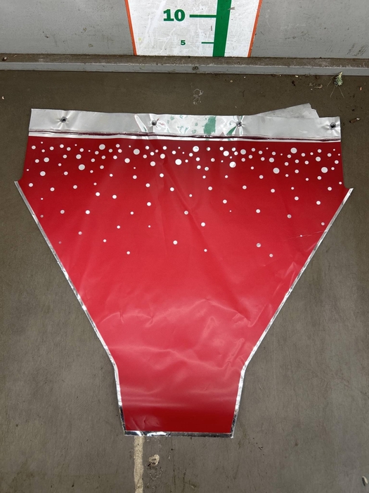 <h4>HOES  RED+ZILVER STIP H45XD50</h4>
