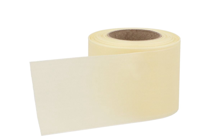 <h4>Ruban Deuil 7,5cm Crème Par 25 Mètres</h4>