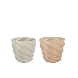 Mae Cozy Sand Vase Swirl 18x18x16cm