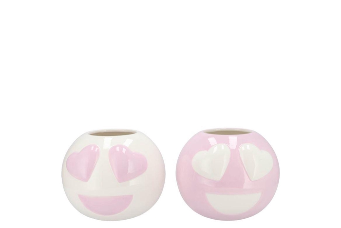 <h4>Smiley Lovely Dreamy Lila Mix Vase Ass 11x11x9cm Nm</h4>
