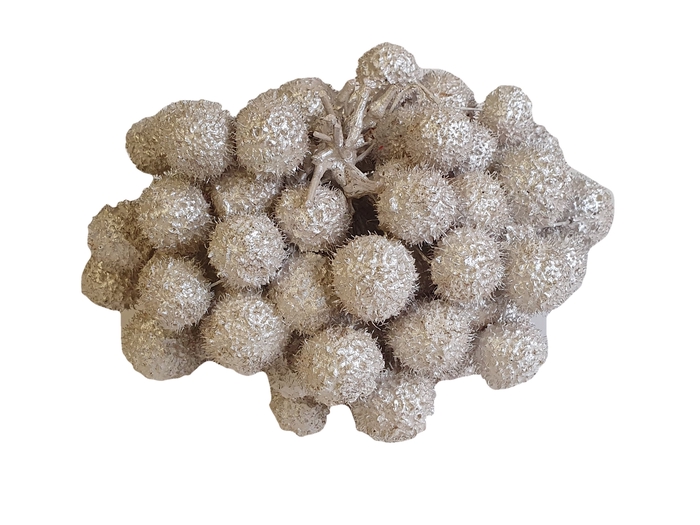 Small ball per bunch in poly Pearl White