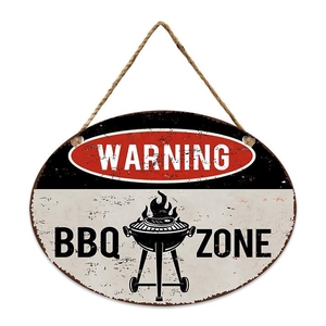 Wall Hanger Metal 34x25cm BBQ