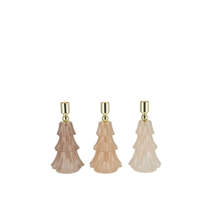 Jazz Cozy Sand Candle Holder X-mas Tree Ass 8x13cm