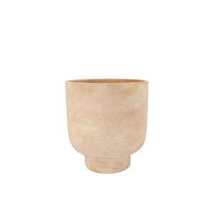 Florence Antique Gold Pot Round 10x10x12cm Nm