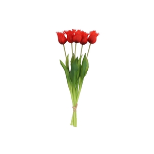 Silk Tulip 5x Red 46cm