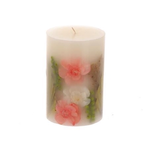 Candle Dried Flowers H15d10