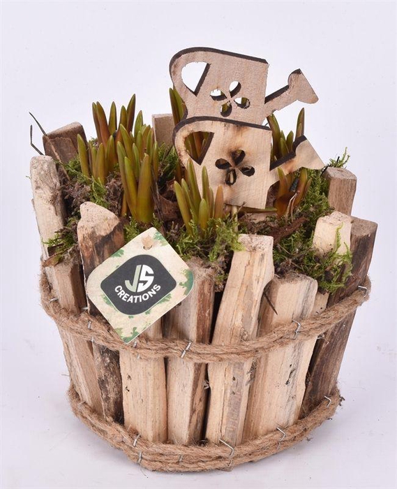 <h4>Sprokkel hout met touw 17,5cm</h4>