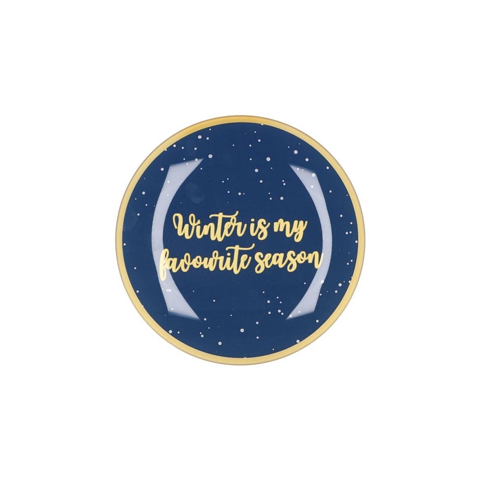 <h4>Plate Round Winter Is My 18x18x2cm</h4>