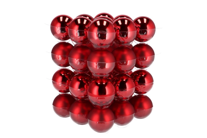 <h4>Glass Ball Glans Combi Rood 57mm P/36</h4>