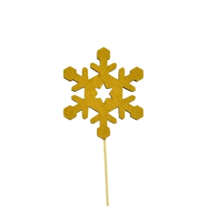 Kerst bijsteker 20cm Sneeuwvlok 7cm