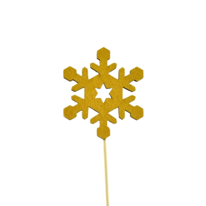 <h4>Christmas sticks 20cm Snowflake 7cm</h4>