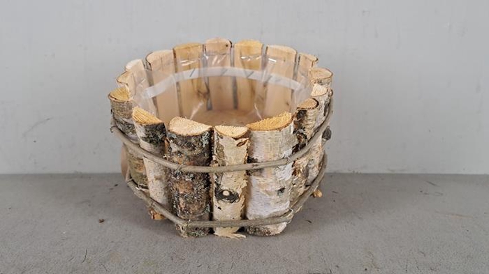 <h4>Planter Birch  Ø23x13cm</h4>