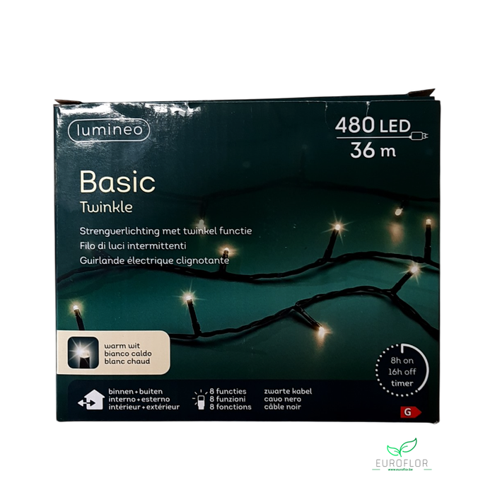 <h4>LED FONKELVERLICHTING V BUITEN 36M-480L WARM WIT</h4>