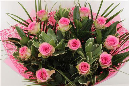 <h4>Boeket Rozen 12 Roze</h4>