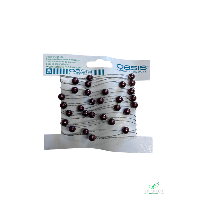 <h4>OASIS PEARLS ON WIRE AUBERGINE3M</h4>