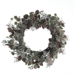 AF Wreath Eucalyp/Seed D60cm G