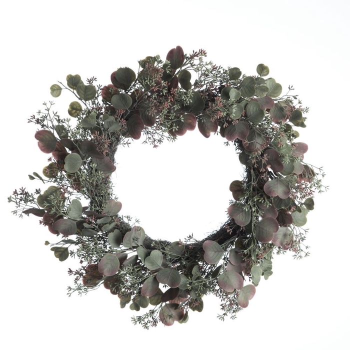 <h4>AF Wreath Eucalyp/Seed D60cm G</h4>