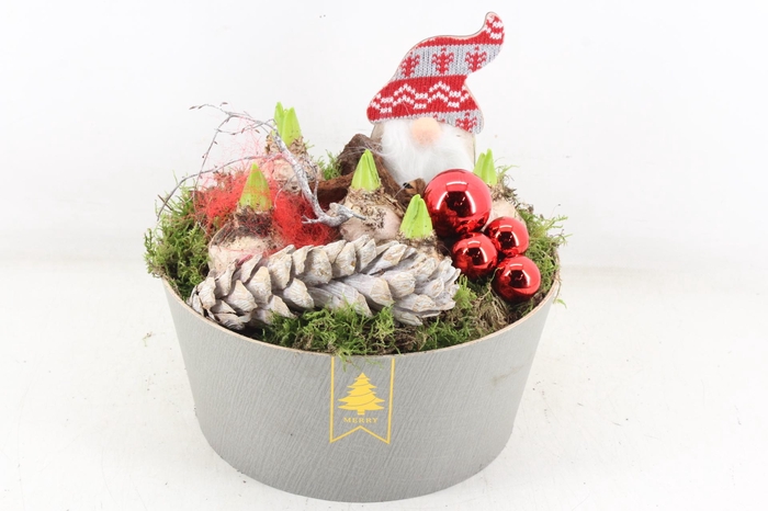 <h4>arr4 Hyacint VL- Hout pot rond grey L 335/2</h4>