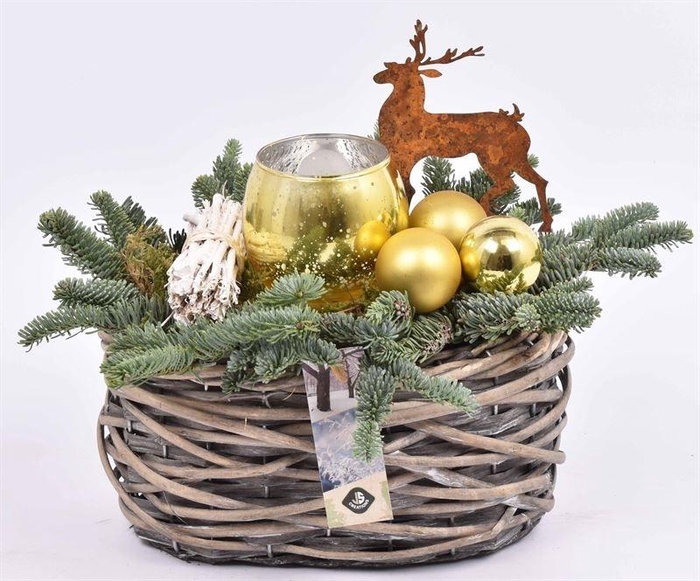 Wilg mand ovaal girjs 22x13cm