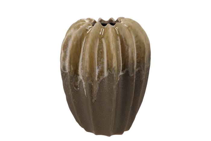 Dion Brown Vase Structure 20x20x23cm