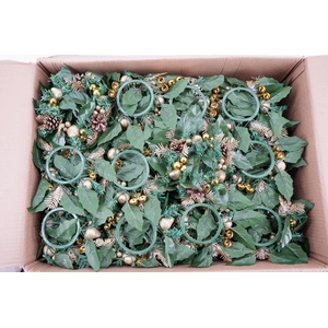 Wreath christmas ring Ø8cm gold R3