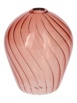 <h4>DF02-665293200 - Bottle Swirl d2.5/9.5xh13 old pink</h4>