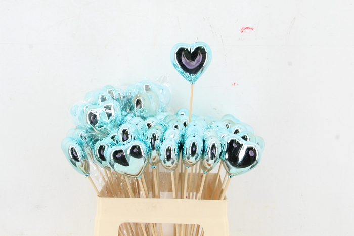 <h4>Stick Heart Metallic Blue 6cm</h4>
