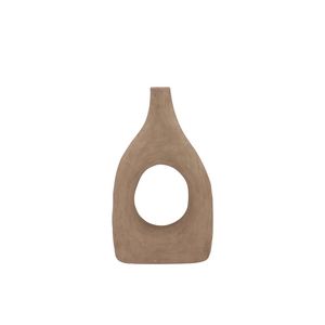 Lisboa Brown Vase Oval 21x8x34cm Nm