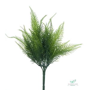 SILK FLOWERS - NEEDLE FERN BUSH GREEN 33CM