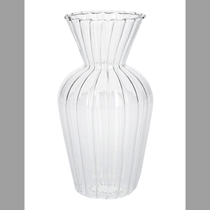 DF01-665290500 - Vase Swirl d6.2/7.4xh14 clear