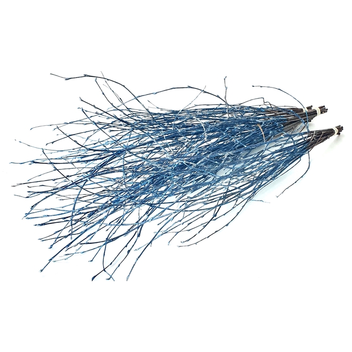 <h4>Birch 70cm 10stems per bunch Metallic Antique Blue</h4>