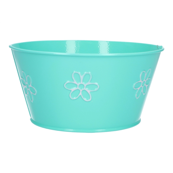 <h4>Planter Daisy d18xh9 turquoise\\pink</h4>