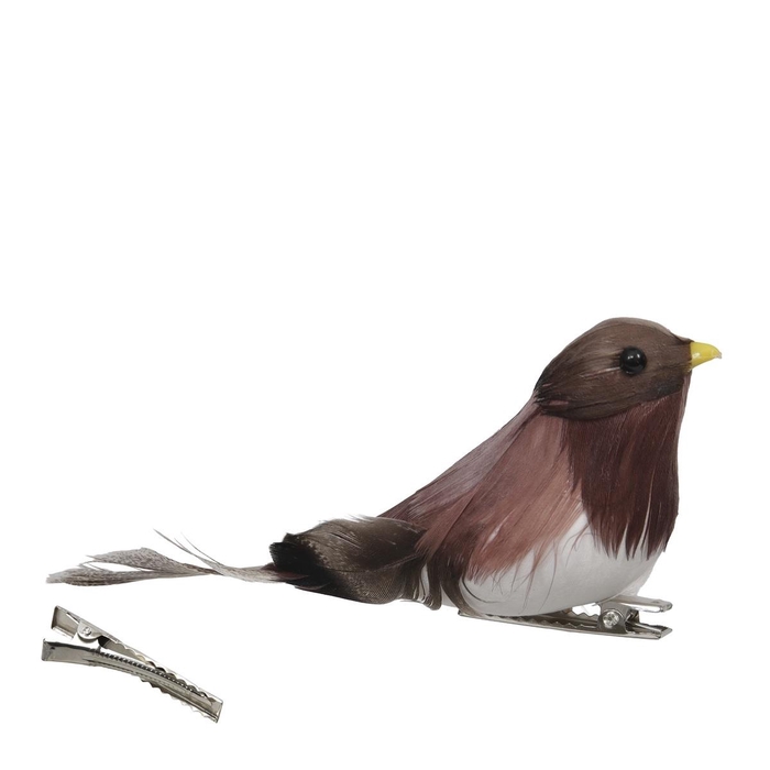 <h4>Christmas Deco bird/clip 12.5*3cm</h4>