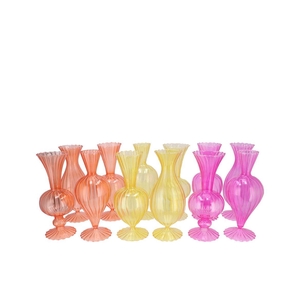 Sunny Dutch Orange Mix Glass Vase Ass 10x10x20cm