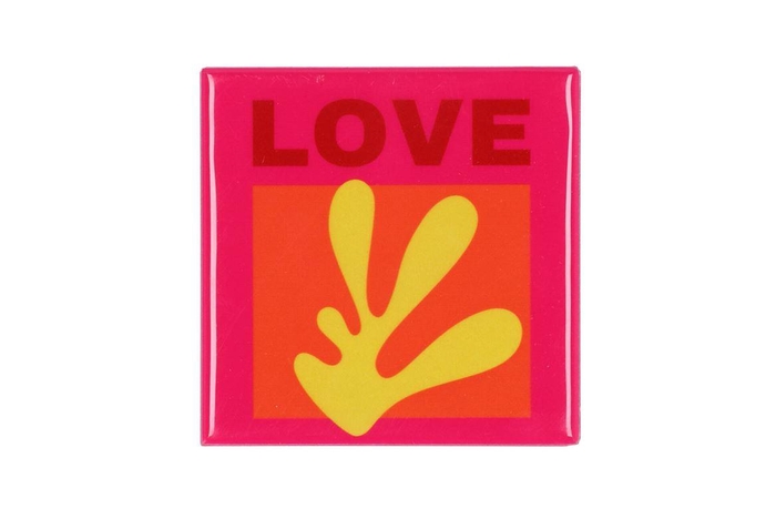 Tile Love Pink/yellow 10x10x1cm Nm