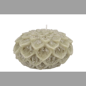 Candle Dahlia Pistache 12x8cm Nm