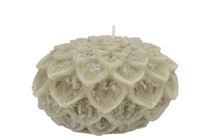 <h4>Candle Dahlia Pistache 12x8cm</h4>