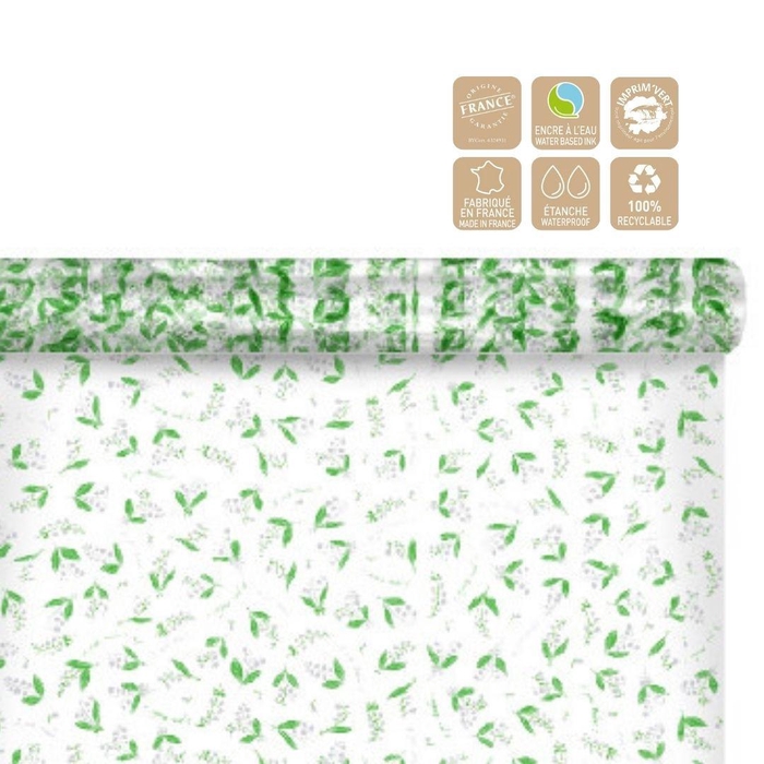 <h4>Lily of the valley Cellophane Roll  80cm 120m Hap</h4>
