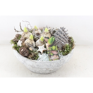 arr4 Hyacint MB - Beton schaal XL white wash