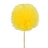 Pick plush ball  Ø6cm + 50cm stick yellow