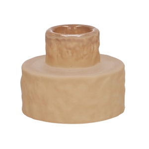 DF02-667100600 - Candle hldr Luxis1 d3/6.6xh5.3 taupe matt
