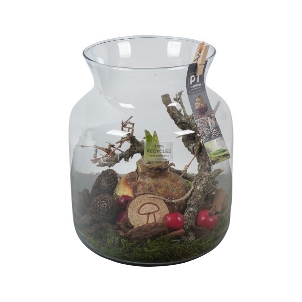 <h4>PTAA7593 Arrangement Amaryllis in glazen vaas</h4>