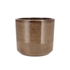 Javea Cilinder Pot Glazed Taupe 20x18cm